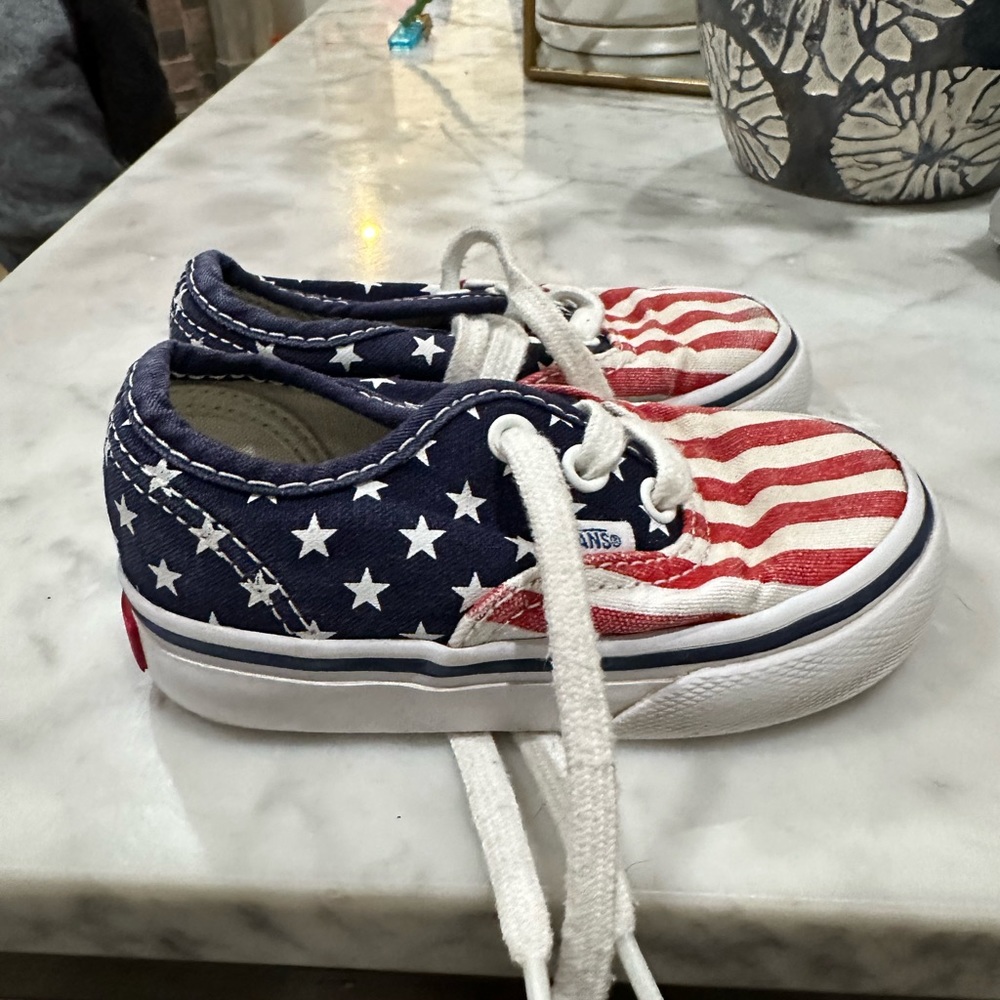 Vans Patriotic Toddler Shoes 5